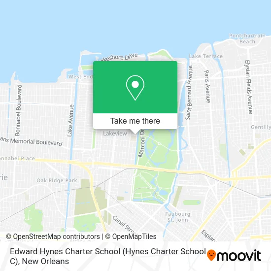 Edward Hynes Charter School map