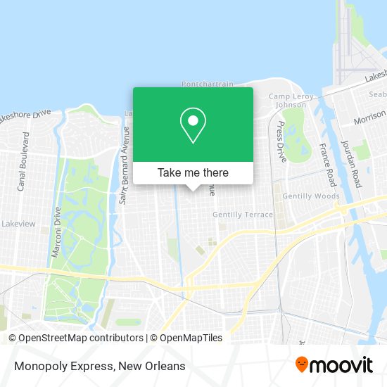 Monopoly Express map
