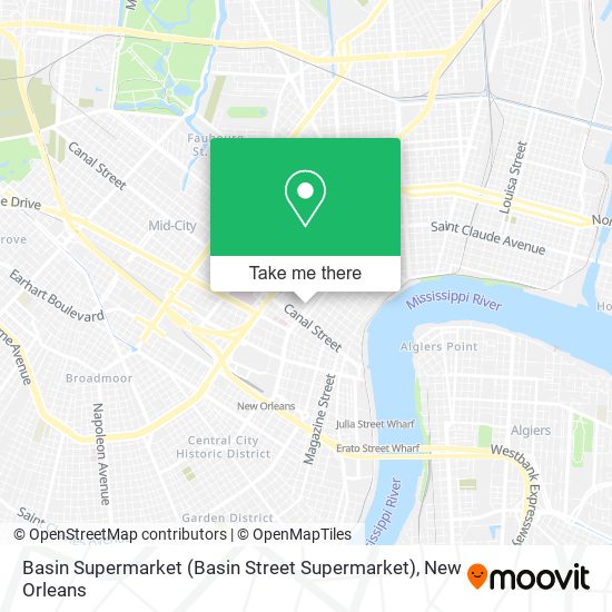 Basin Supermarket (Basin Street Supermarket) map