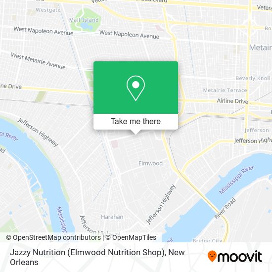 Jazzy Nutrition (Elmwood Nutrition Shop) map