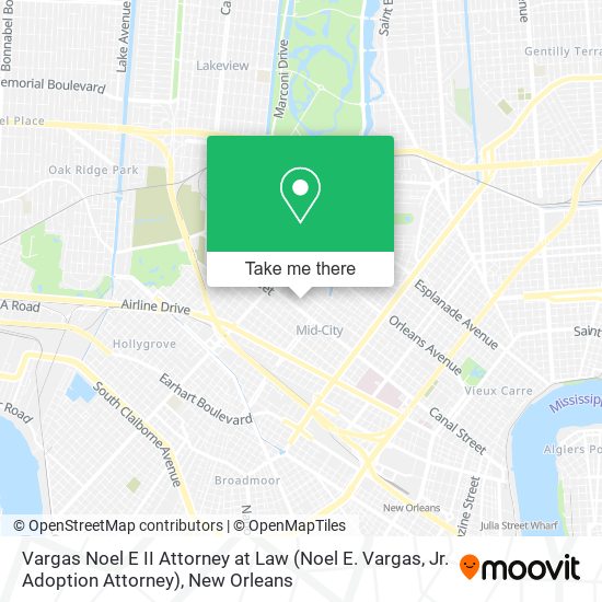 Vargas Noel E II Attorney at Law (Noel E. Vargas, Jr. Adoption Attorney) map