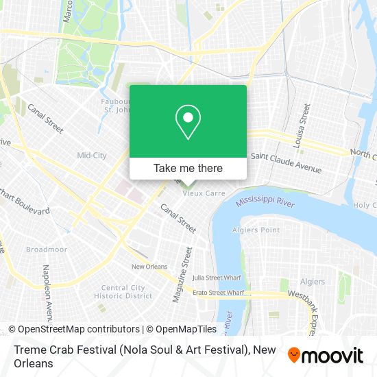 Treme Crab Festival (Nola Soul & Art Festival) map