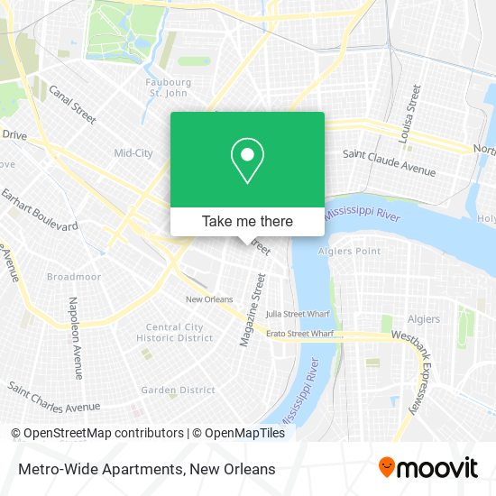 Metro-Wide Apartments map