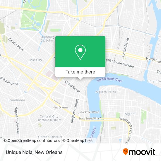 Unique Nola map