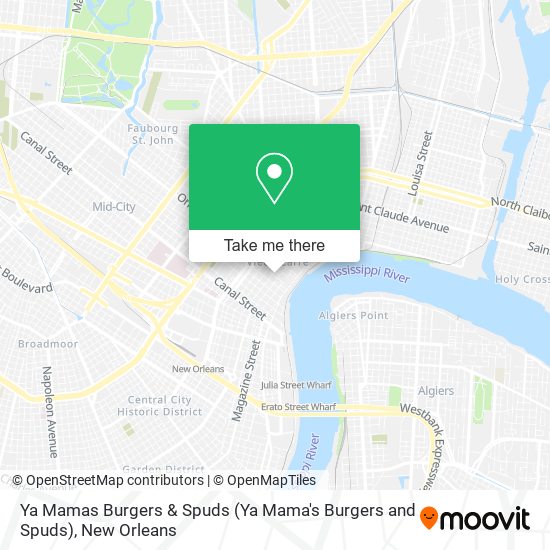 Mapa de Ya Mamas Burgers & Spuds (Ya Mama's Burgers and Spuds)