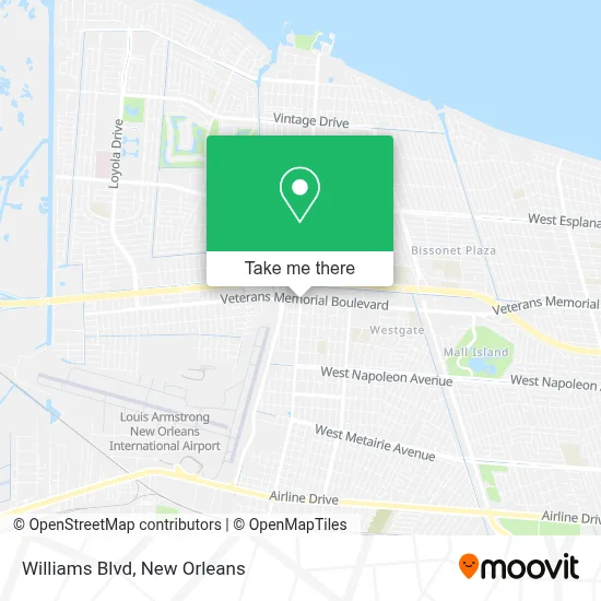 Williams Blvd map