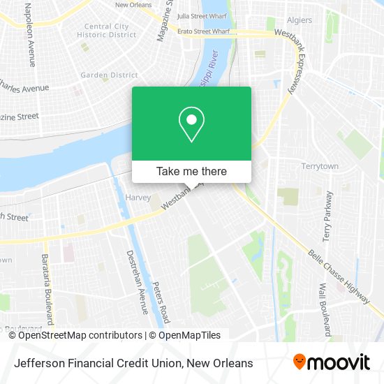 Mapa de Jefferson Financial Credit Union