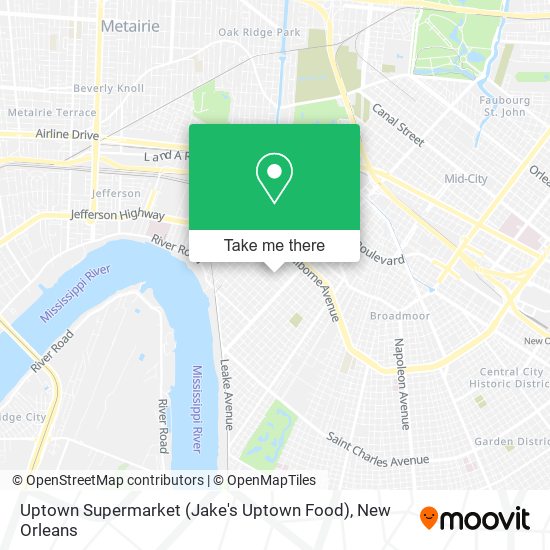 Uptown Supermarket (Jake's Uptown Food) map