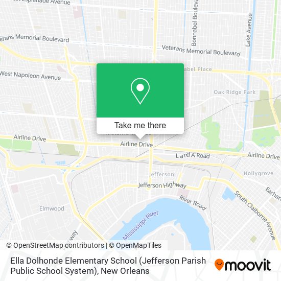 Ella Dolhonde Elementary School (Jefferson Parish Public School System) map