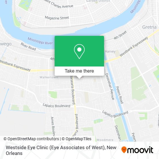 Mapa de Westside Eye Clinic (Eye Associates of West)