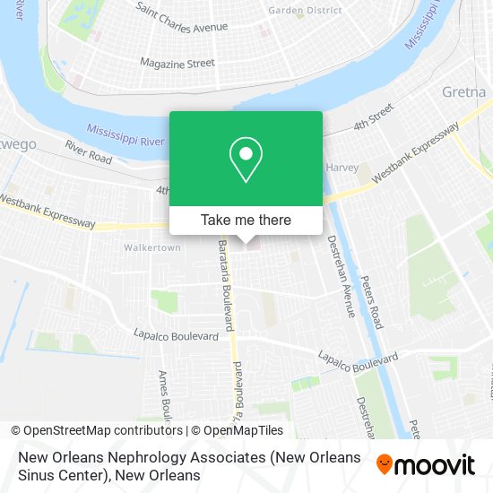 Mapa de New Orleans Nephrology Associates (New Orleans Sinus Center)