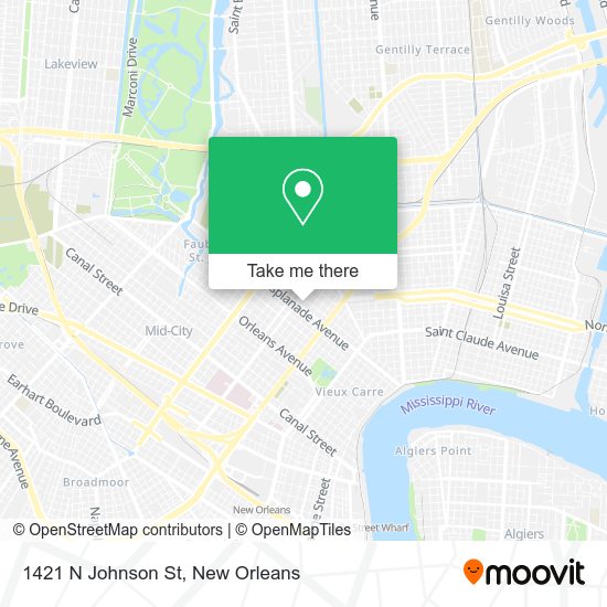 1421 N Johnson St map