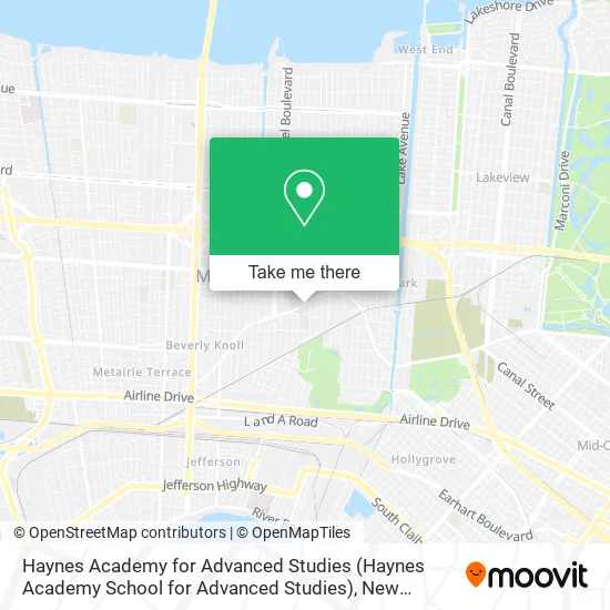 Mapa de Haynes Academy for Advanced Studies
