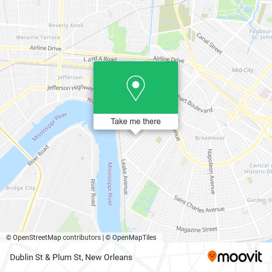 Dublin St & Plum St map