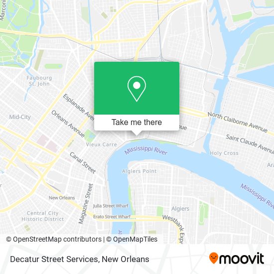 Mapa de Decatur Street Services
