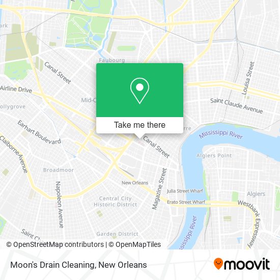 Moon's Drain Cleaning map
