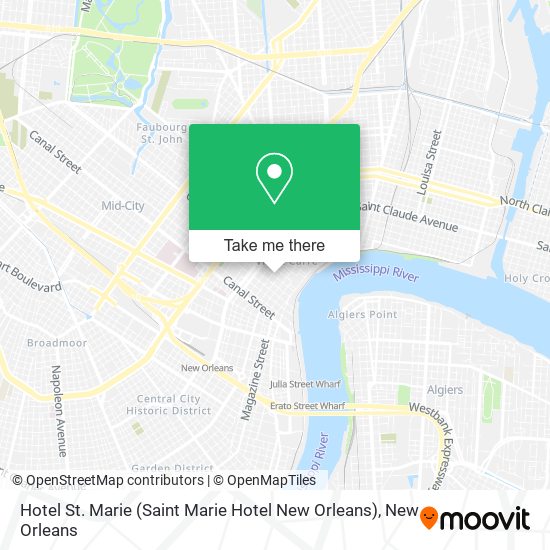 Hotel St. Marie (Saint Marie Hotel New Orleans) map