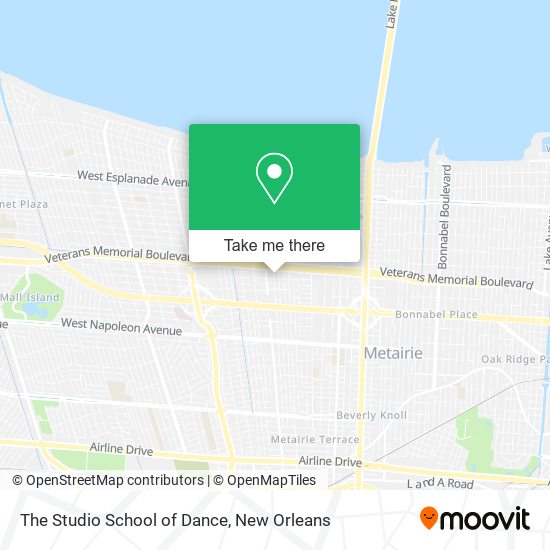 The Studio School of Dance map