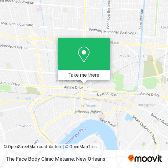 The Face Body Clinic Metairie map