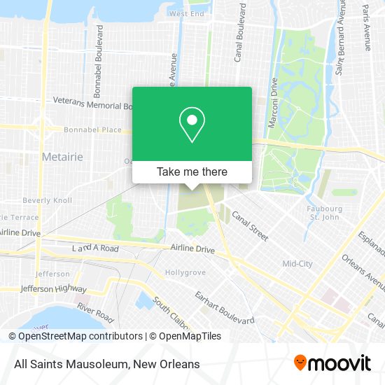 All Saints Mausoleum map