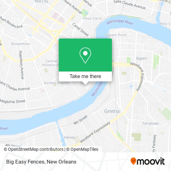 Mapa de Big Easy Fences