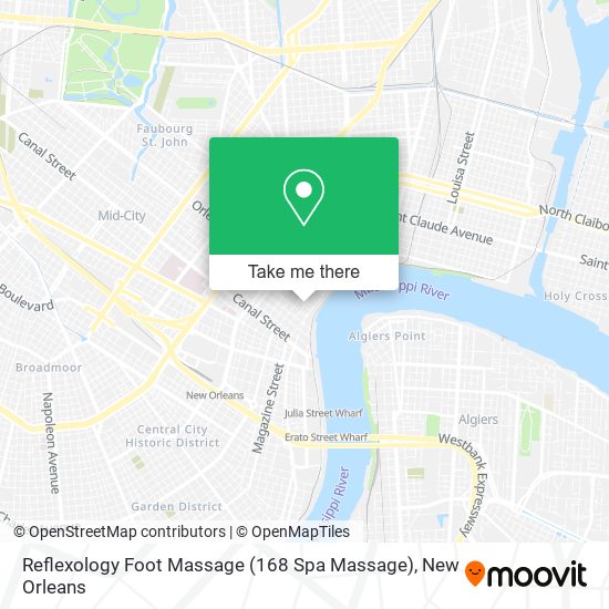 Mapa de Reflexology Foot Massage (168 Spa Massage)