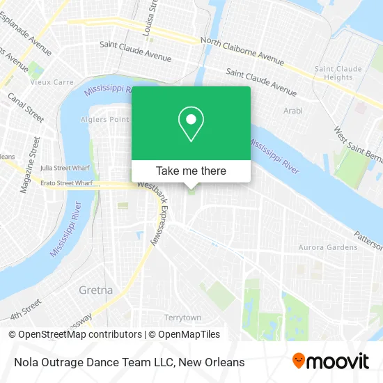 Mapa de Nola Outrage Dance Team LLC