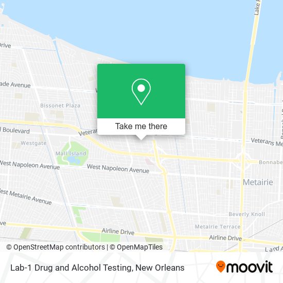 Mapa de Lab-1 Drug and Alcohol Testing