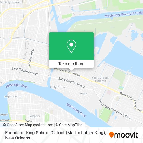 Friends of King School District (Martin Luther King) map