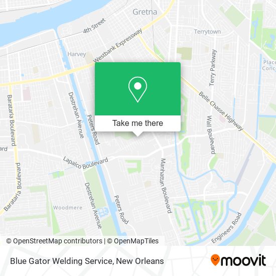 Blue Gator Welding Service map