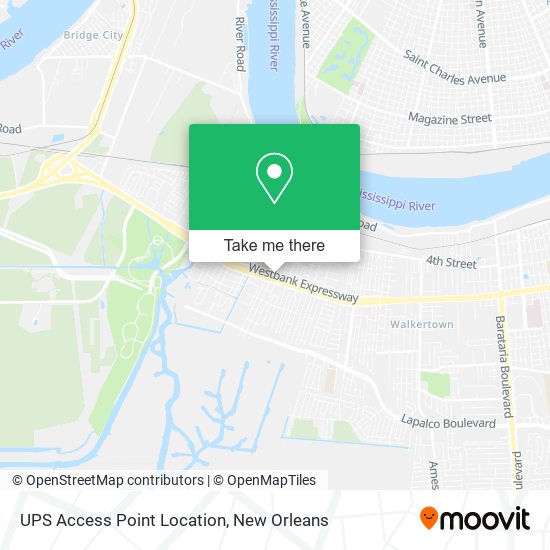 UPS Access Point Location map