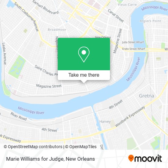 Marie Williams for Judge map