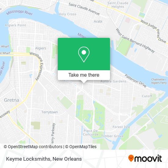 Keyme Locksmiths map