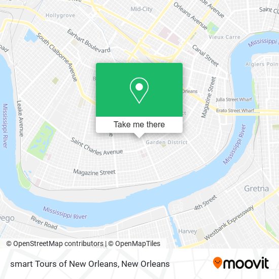 Mapa de smart Tours of New Orleans