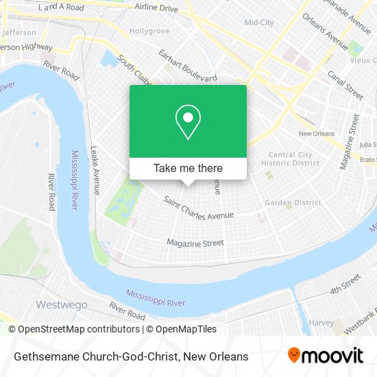 Gethsemane Church-God-Christ map