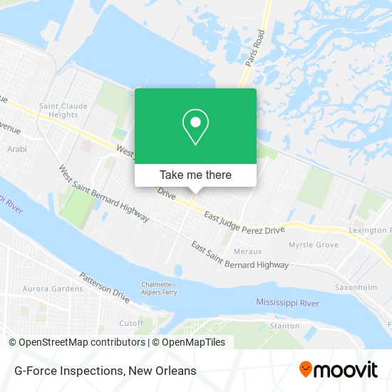 G-Force Inspections map