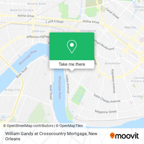 William Gandy at Crosscountry Mortgage map