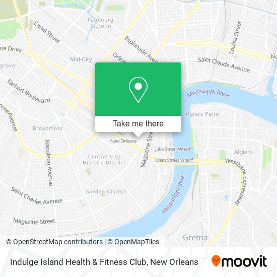 Indulge Island Health & Fitness Club map