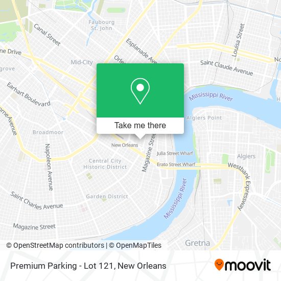 Premium Parking - Lot 121 map