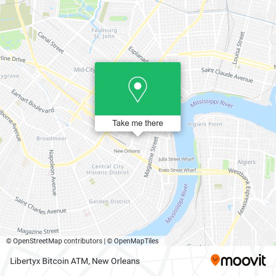 Mapa de Libertyx Bitcoin ATM