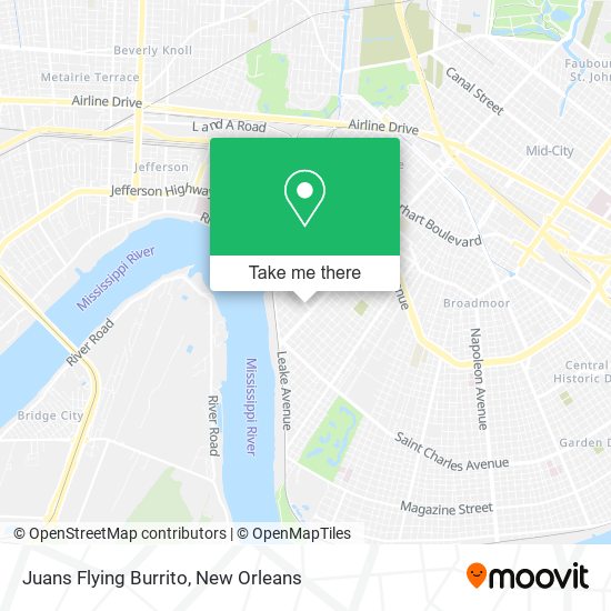 Juans Flying Burrito map