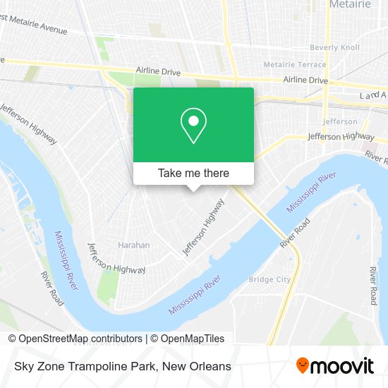 Mapa de Sky Zone Trampoline Park