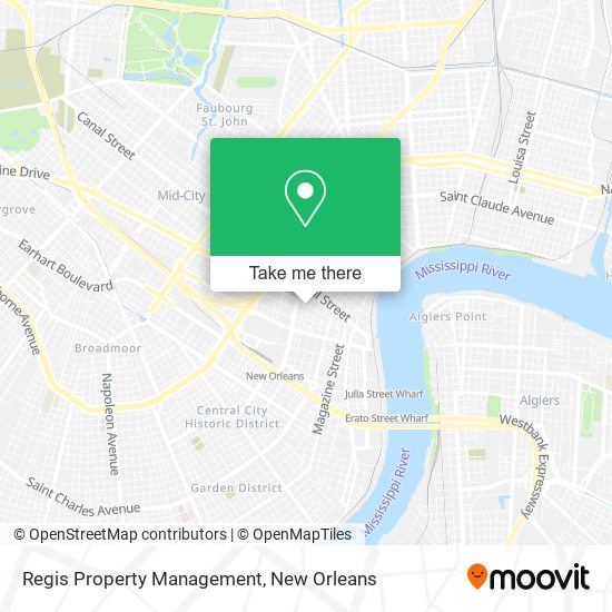 Regis Property Management map