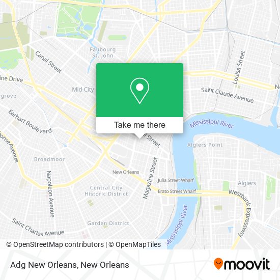 Adg New Orleans map