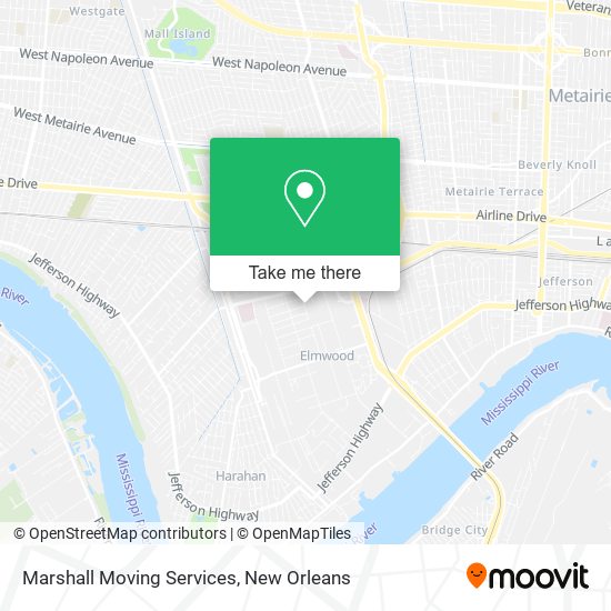 Marshall Moving Services map