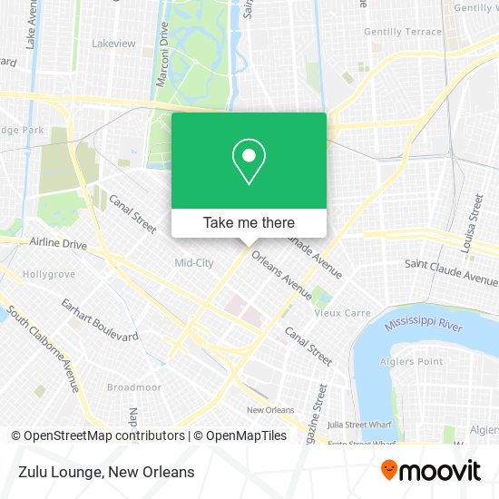Mapa de Zulu Lounge