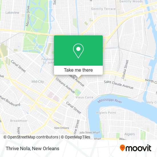 Thrive Nola map