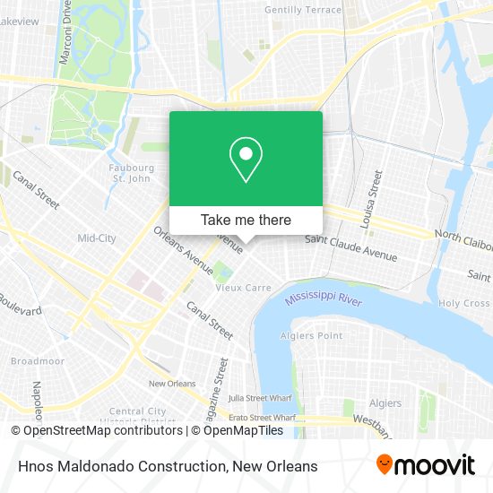 Mapa de Hnos Maldonado Construction