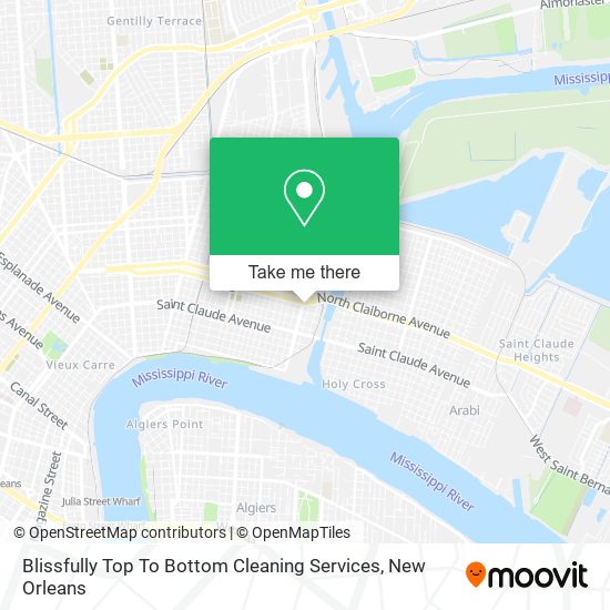 Mapa de Blissfully Top To Bottom Cleaning Services