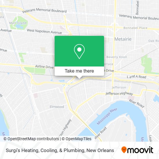 Surgi's Heating, Cooling, & Plumbing map